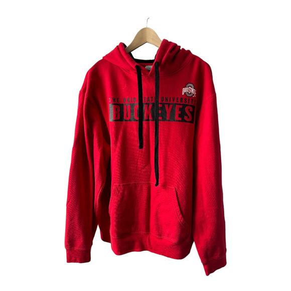 Ohio State University Buckeyes Red Hoodie Sweatshirt Men's Size XL - Picture 1 of 6